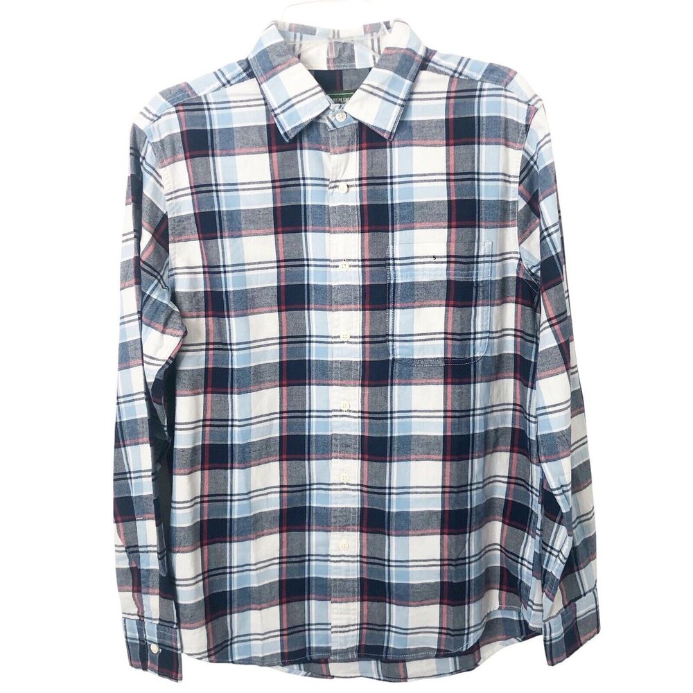 American Eagle NWT Men's Plaid Lightweight Flannel Long Sleeve Button-Up Shirt S